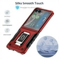 thumbnail image 4 of Stand Case for Samsung Galaxy Z Flip 7, with Rotating Ring kickstand [Magnetic Car Mount], Hard and Soft TPU Hybrid Shockproof Anti-Slip Rugged Heavy Duty Protection Cover, Rosegold, 4 of 6