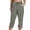 Green, variant on Zuesphe Cargo Capris for Women Loose Fit Casual Drawstring Capri Pants with Pockets Lightweight Stretchy Travel Hiking Joggers