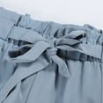 thumbnail image 3 of Shorts for Women Clearance!Yanyanz Lace Shorts Women'S High Casual Pocket Belt Fashion Bowknot Waist Pants Teen Girl Gifts Trendy Stuff Womens Pants Blue S, 3 of 9