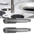 thumbnail image 1 of Straight Flute Tap, Compact High Hardness High Speed Steel 2pcs Thread Tapping Tool Wear   For Aluminum For Wood For Copper, 1 of 8