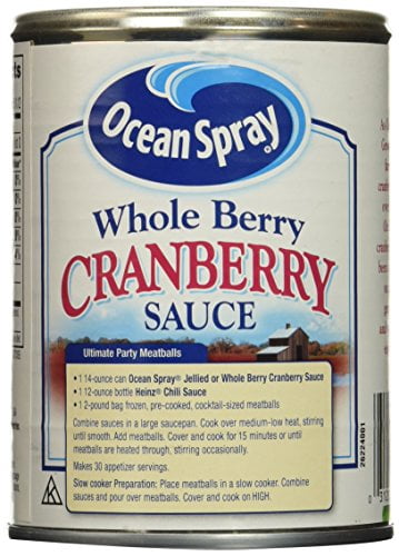 Ocean Spray Whole Berry Cranberry Sauce 14 oz (Pack of 6)