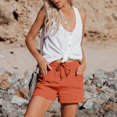 thumbnail image 5 of Women's Pants Fashion Shorts For Women Casual High Waist Straight Leg Sports Casual Loose Shorts, 5 of 7