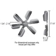 thumbnail image 5 of Aspa de Ventilador Derale 17017 17" Acero Inoxidable de Alta Resistencia, 5 of 5