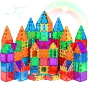 Magnetic Tiles Preschool Learning Sensory Montessori Toys, Educational Toys for Toddlers Kids Ages 3+, 3D Magnet Building Blocks for Boys Girls
