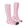 thumbnail image 3 of Picia Women Crew Soft Moisture-wicking Socks Strawberries Pattern Design Cotton Socks, One Size fit All, 3 of 9