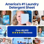 Earth Breeze Laundry Detergent Sheets, Fragrance-Free Eco Sheets, 32 Count, 64 Loads