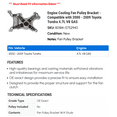 thumbnail image 2 of Engine Cooling Fan Pulley Bracket - Compatible with 2000 - 2009 Toyota Tundra 4.7L V8 GAS 2001 2002 2003 2004 2005 2006 2007 2008, 2 of 2