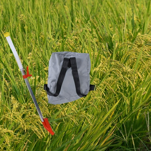 Colaxi Fertilizer Dispenser Broadcast Spreader Time Saving Adjustable Agricultural Backpack Garden Seeding Tool for Turf Vegetables Metal Tube