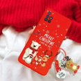 thumbnail image 1 of Christmas Reindeer Santa Claus Key Chain Case For iPhone 15 Pro Max 15 Pro For iPhone 15 Plus Hat Tree Snowman Tpu Cover, 1 of 5