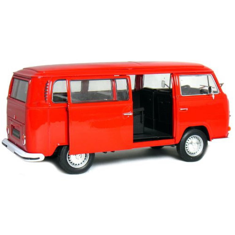 Welly 1972 Volkswagen T2 Bus 1/24 Scale Diecast Model Vehicle Red