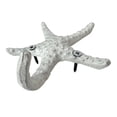thumbnail image 4 of Zeckos Red Blue Teal Cast Iron Starfish Decorative Wall Hooks Set of 3, 4 of 5