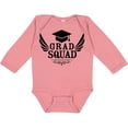 thumbnail image 3 of Inktastic Grad Squad with Graduation Cap and Wings Boys or Girls Long Sleeve Baby Bodysuit, 3 of 5