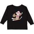 thumbnail image 3 of Inktastic Sock Monkey Gingerbread Boys or Girls Long Sleeve Toddler T-Shirt, 3 of 5