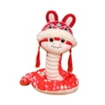 thumbnail image 4 of año Nuevo Chino 2025 serpiente de peluche de juguete estatuilla de serpiente estatua coleccionable adorno de cumpleaños decoración de año Nuevo Lunar Rojo 25cm, 4 of 8