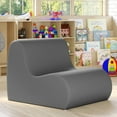 thumbnail image 5 of Jaxx Midtown Medium Classroom Soft Foam Chair - Premium Vinyl Cover - Charcoal, 5 of 7