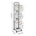 thumbnail image 3 of 3 Tier Large Laundry Hampers Metal Clothing Sorting Basket w/ Wheels Organizer Removable, 3 of 18