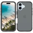 thumbnail image 2 of ELEHOLD Clear Case for iPhone 16, Anti-Yellowing Anti-Scratch Soft TPU Transparent Back Case,Black, 2 of 4