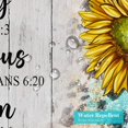 thumbnail image 4 of Sunflowers Floral Bible Verse Quotes Wood Shower Curtain, Rustic Christian Scripture Butterfly Shower Curtains for Vintage Bathroom Decor, Modern Waterproof Shower Curtain, 72x72 Inch, 4 of 6
