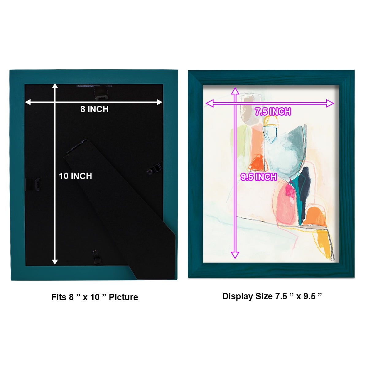 Factotum I -Framed Print w/glass-Ocean Blue