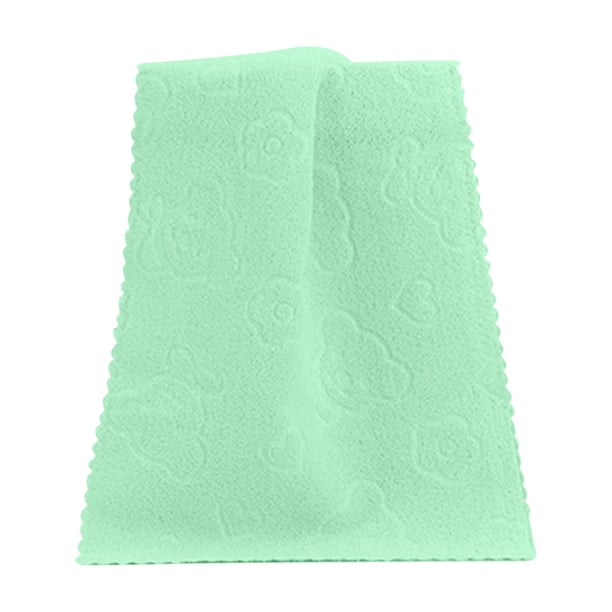 Yhmxh Toallas de mano de algodón, toallas faciales lisas con relieve de oso de cinco colores, toallas de baño suaves y absorbentes para la limpieza.