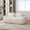 Ivory, variant on Newest Boneless Modular Sectional Sofa, 73” Tufted Cloud Floor Loveseat with Pocket Springs & 2 Pillows, No Assembly Convertible Couch for Small Space, Ivory