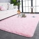thumbnail image 1 of Alfombra TWINNIS supersuave de felpa rosa, 122 x 180 cm, antideslizante, 1 of 8
