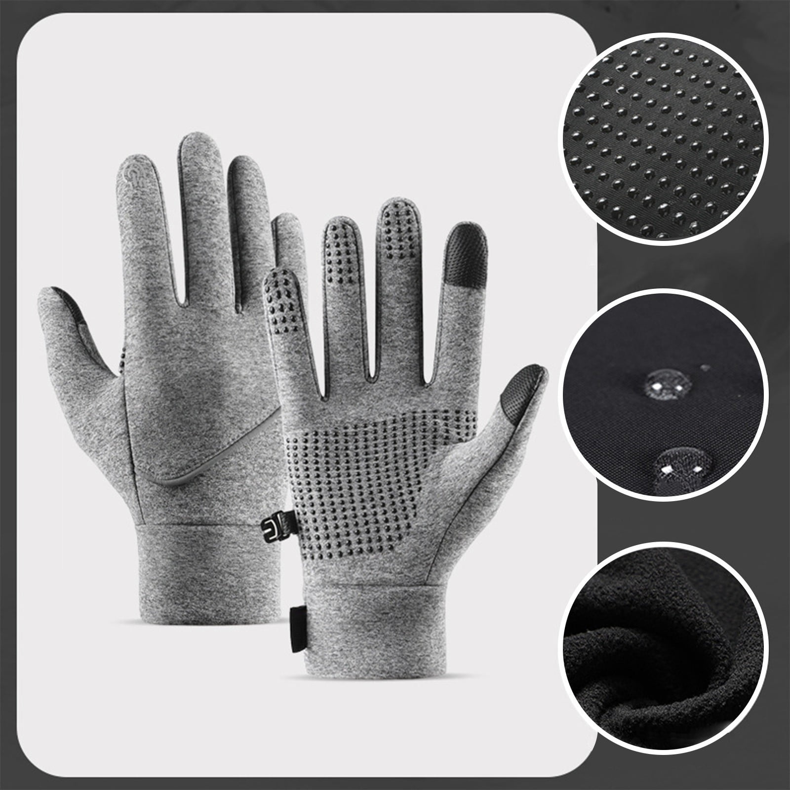 USB Electric Heated Gloves for Men & Women, Anti- Waterproof Winter Gloves with 3 Temperature Control & Touchscreen for Skiing, Cycling, Hiking