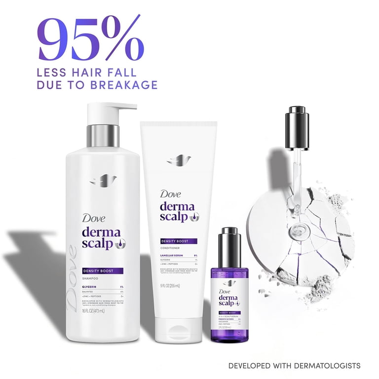 Dove Scalp + Hair Therapy Set, 9.25 Oz, Density Boost Clarifying