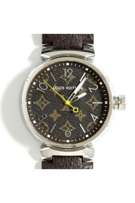 Pre-Owned Louis Vuitton Men's Tambour Monogram Watch 39mm