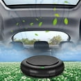 thumbnail image 4 of Solar Powered Car Air Freshener | Natural Oil Diffuser & Aromatherapy Purifier | Rotating Perfume Dispenser | Beech Wood Ring | Decor for Car Home Office | 1 Pack 15.5x4.5cm | ABS Material | Type-C, 4 of 8