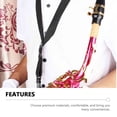 thumbnail image 3 of Milisten Black Cotton Saxophone Hanging Strap Practical Neck Strap Easy to Attach Sax Accessory, 3 of 8