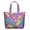 Mandala, variant on Colorful Checkered Travel Bag Retro Plaid Weekender Tote with Geometric Moroccan Print, Lightweight for Weekend Getaways