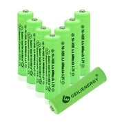 Geilienergy Solar Light Batteries AA NiMH AA 600mAh 1.2V Rechargeable for Garden Lights Remotes Mice (8-Pack)