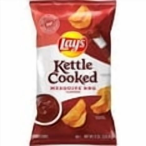 Lay's Kettle Cooked Mesquite Barbecue Flavored Potato Chips, 8 oz Bag