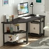 Computer Desk With Storage Shelves Little Tree 47 Inch Gaming