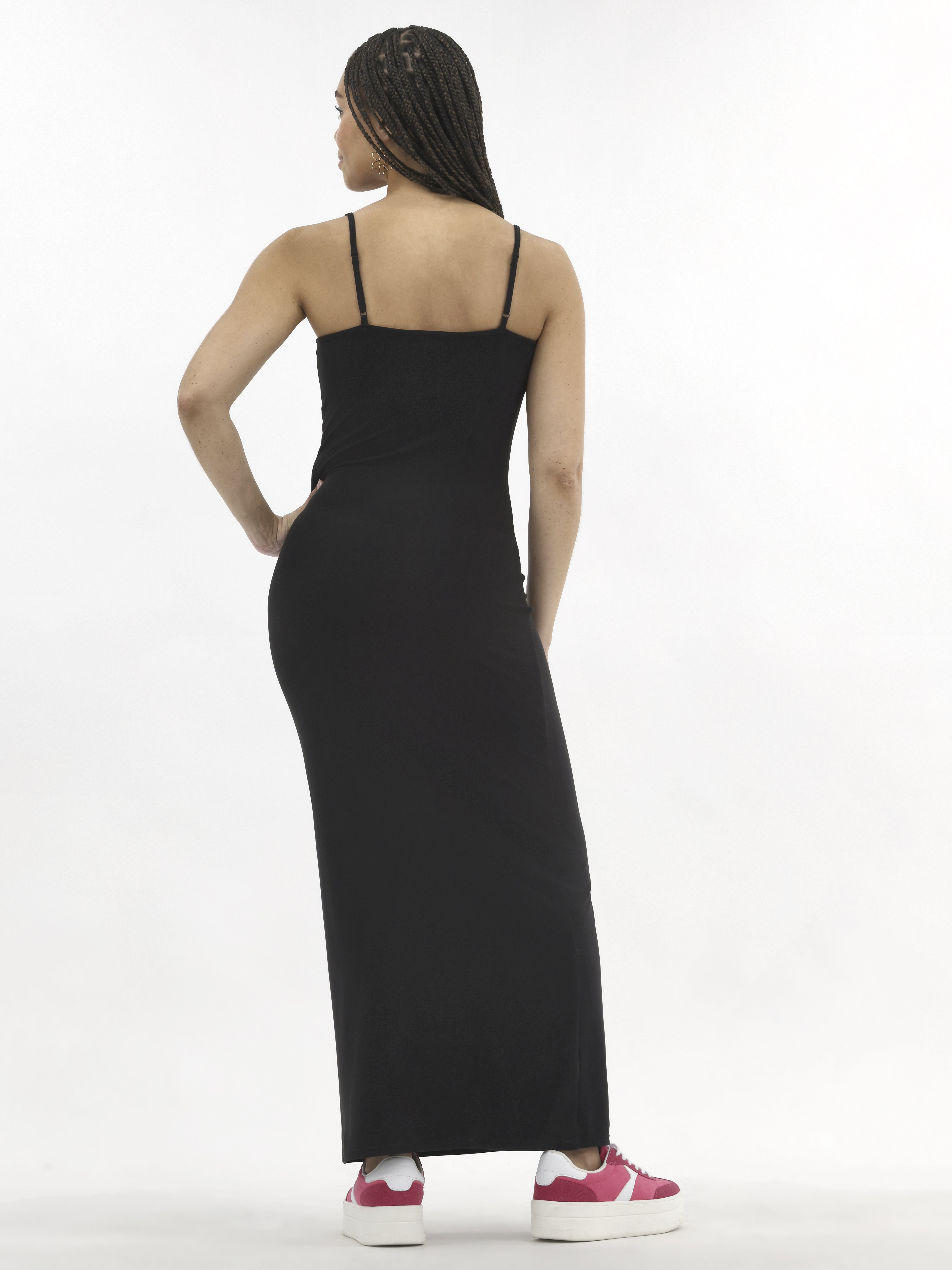 No Boundaries Square Neck Maxi Dress, Women's