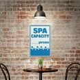 thumbnail image 5 of Street Sign Spa Capacity Sign Safety Restriction Alert Attention Caution Warning Notice Aluminum Metal Tin 8"X12" Sign Plate, 5 of 6