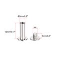 thumbnail image 2 of Unique Bargains M4x12mm Round Cross Head Screw Post Binding Leather Fastener, Nickel Plated, 25Sets, 2 of 4