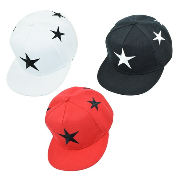 TAILTOSS Red Flat Brim Baseball Cap 1Pcs for Boys and Girls Summer and Outdoor Sports