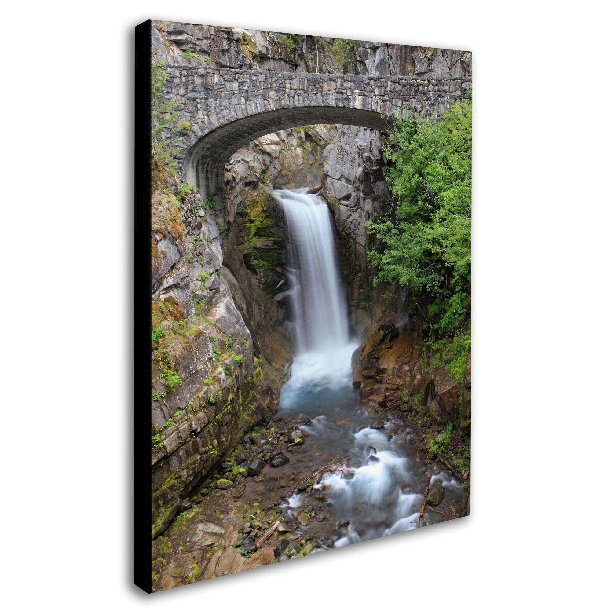 Trademark Fine Art "Christine Falls Rainier" Canvas Art by Pierre Leclerc