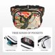 thumbnail image 5 of Balery Butterflies And Flowers Painting Mochila Cinturón para Mujeres y Hombres, Bolsa de Cintura Impermeable de Doble Capa con Correa, 5 of 9