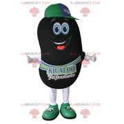 Giant black bean mascot. Bean mascot