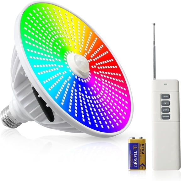Pool Lights  RGB Color Changing Underwater LED Bulb, 120V 56W  , E26 Replacement Bulb for Pentair Hayward Fixtures with Remote Control and Color Memory for Inground Pool