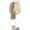 White, variant on T-shaped Coat Rack Freestanding, Modern Clothes Rack with Rock Slab Base, Heavy-duty Metal Coat Tree for Boutiques, Hallway, Entryway, 68.9 Inches High, White, GYJ001W