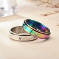 thumbnail image 4 of Anxiety Rings Fidget Rings for Women Stress Relief Spinner Rings for Teen Girls Stress Rings 4Pcs 6MM Titanium Steel Rings Size 5-12_Gift Of G, 4 of 4