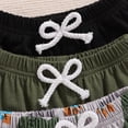thumbnail image 4 of Edvintorg 3 Pack Toddler Boy Clothes Dinosaur Sweatpants Drawstring Elastic Waist Casual Cotton Pants Winter Joggers for Boys 6M-3T, 4 of 8