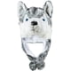 thumbnail image 1 of Gorro de invierno de peluche XCF con forma de lobo y husky corto, 1 of 4