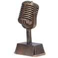 thumbnail image 2 of Trofeo De Premio, Adorno De Micrófono, Línea Suave Especial Antigua Decorativa Para Competición De Canto, 2 of 7