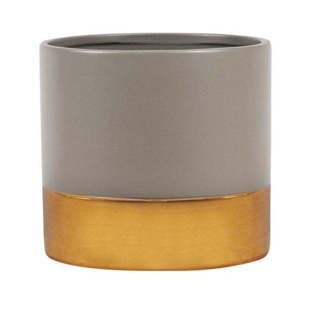 Charcoal & Rose Gold Planter