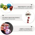 thumbnail image 5 of 20 piezas ~ 10 piezas de cascabeles dorados/plateados para árbol de Navidad, adornos colgantes, decoraciones, accesorios artesanales hechos a mano para bricolaje, 5 of 5